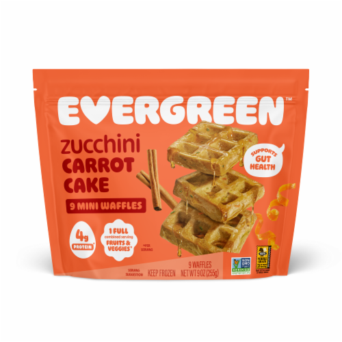 Evergreen™ Zucchini & Carrot Frozen Mini Waffles