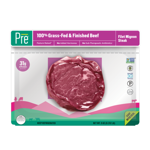 Pre® Grass-Fed & Finished Pasture-Raised Beef Filet Mignon Steak