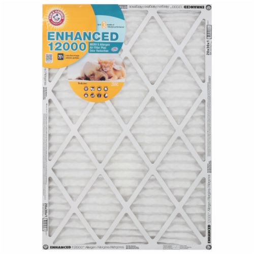 Arm and Hammer™ Enhanced 12000 Air Conditioner Filter – White/Gray