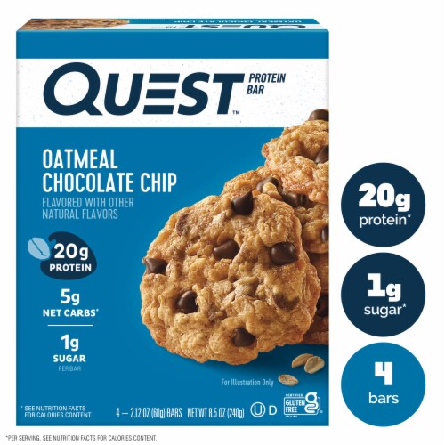 Quest Oatmeal Chocolate Chip Protein Bars