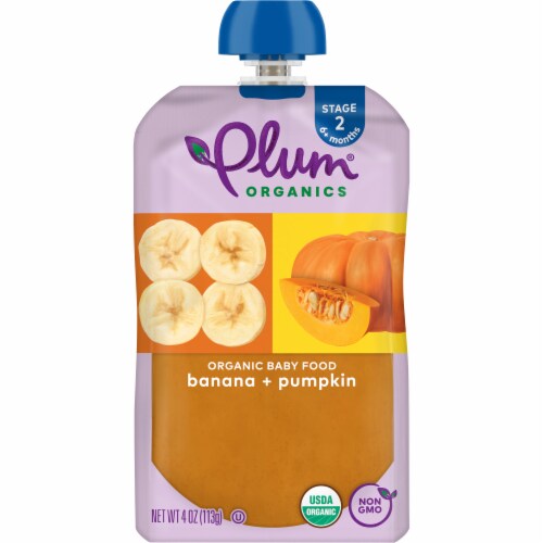 Plum Organics® Stage 2 Banana and Pumpkin Organic Baby Food