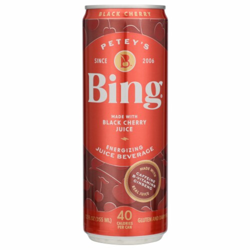Bing® Black Cherry Energizing Juice Energy Drink Can