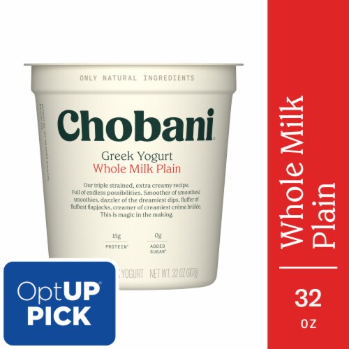 Chobani® Whole Milk Plain Greek Yogurt Tub