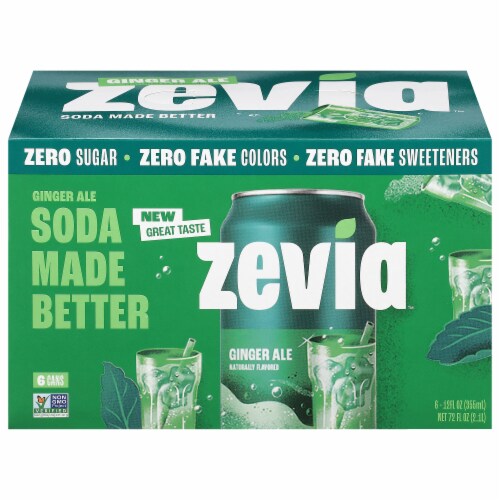 Zevia® Ginger Ale Zero Calorie Soda Cans