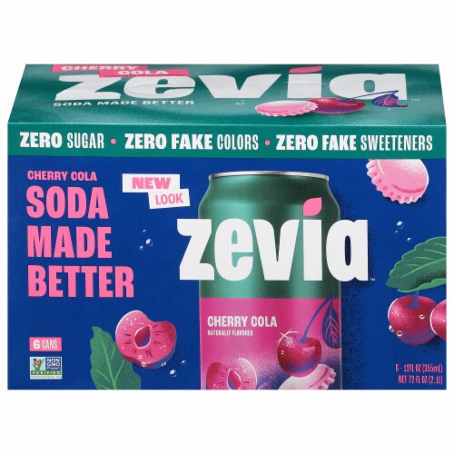 Zevia® Cherry Cola Zero Calorie Soda Cans