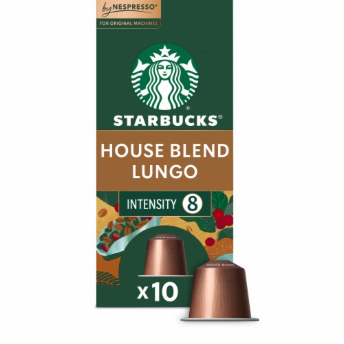 Starbucks By Nespresso Original Line Pods Medium Roast Coffee House Blend 100% Arabica​