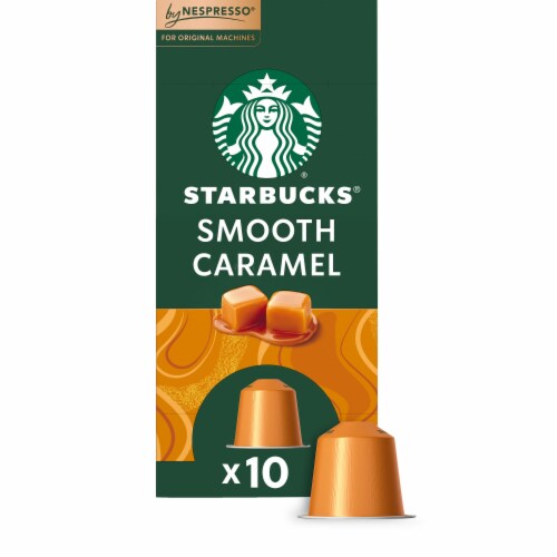 Starbucks By Nespresso Original Line Pods Flavored Roast Coffee Smooth Caramel 100% Arabica