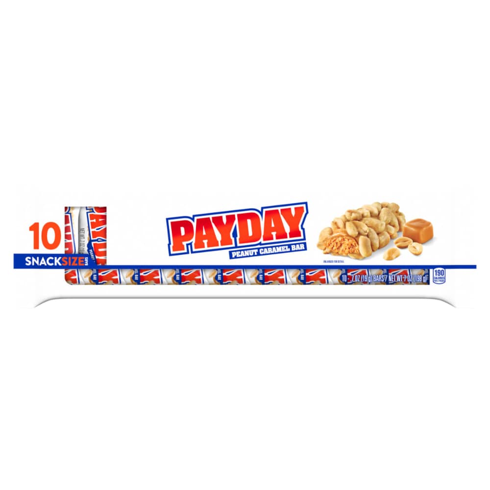 Payday Snack Size Peanut Caramel Candy Bars