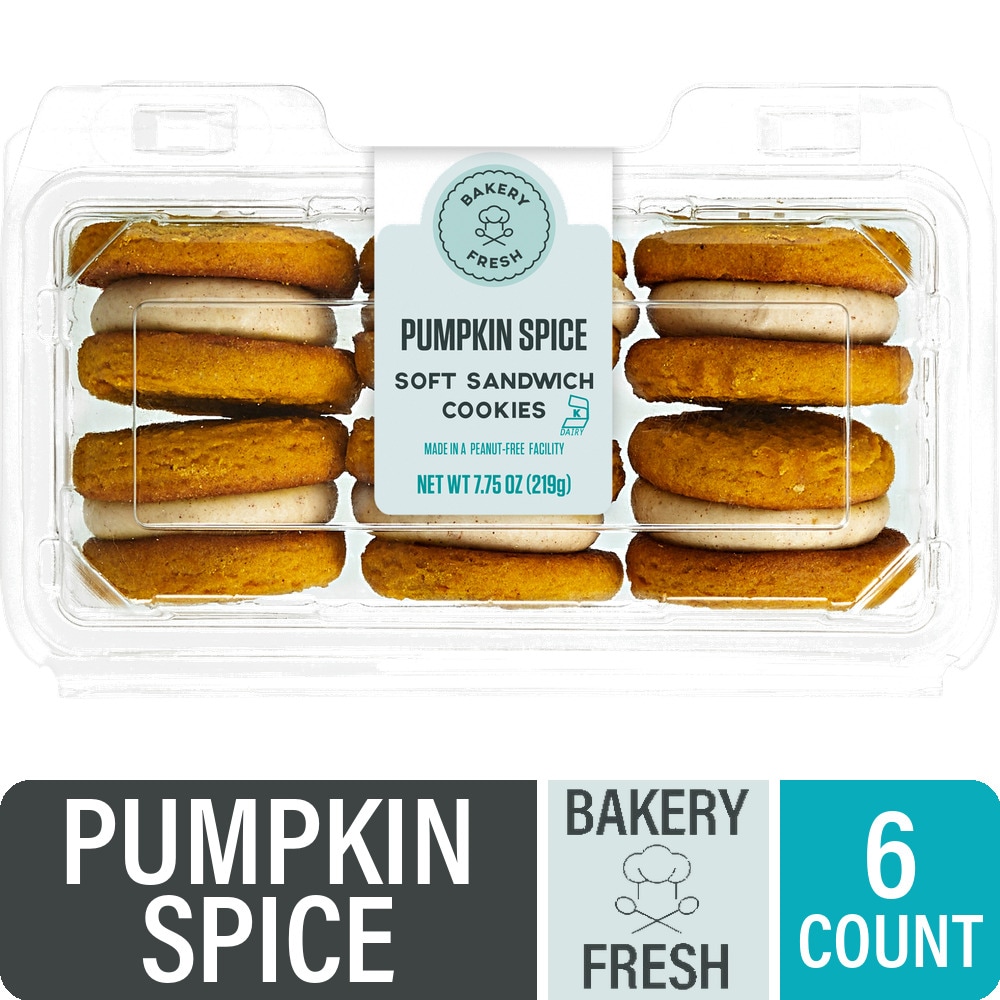 Bakery Fresh Pumpkin Spice Filled Sandwich Cookies