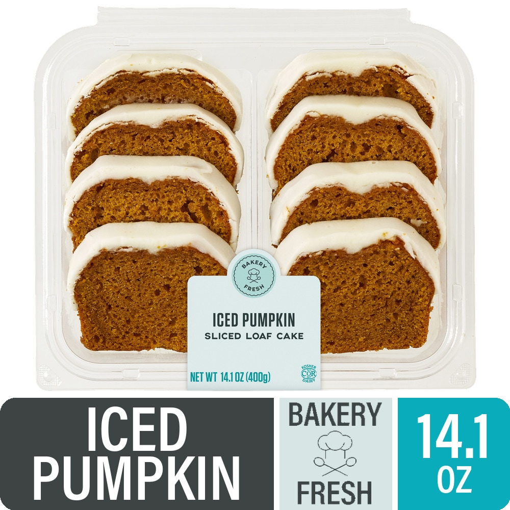 Bakery Fresh Iced Pumpkin Sliced Loaf Cake