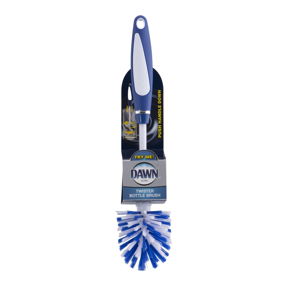 Dawn Twister Bottle Brush – White/Blue