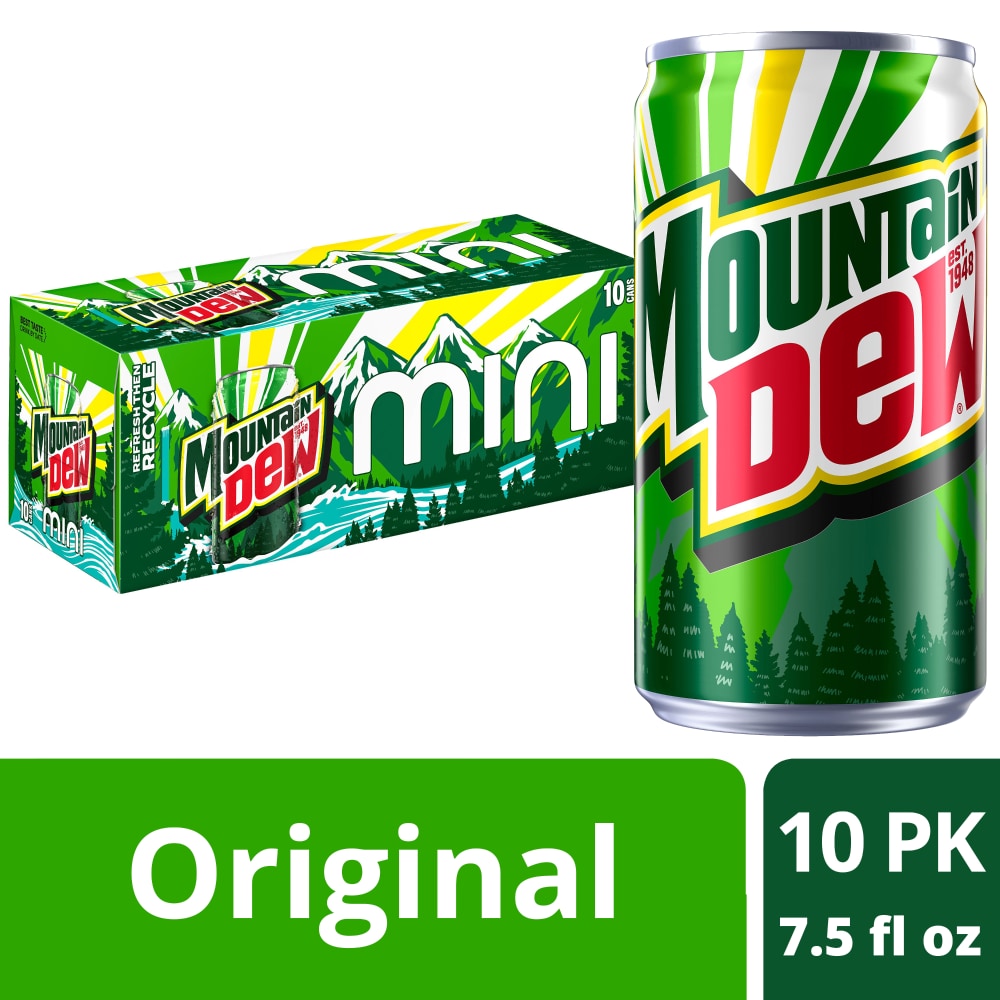 Mountain Dew® Soda Mini Cans