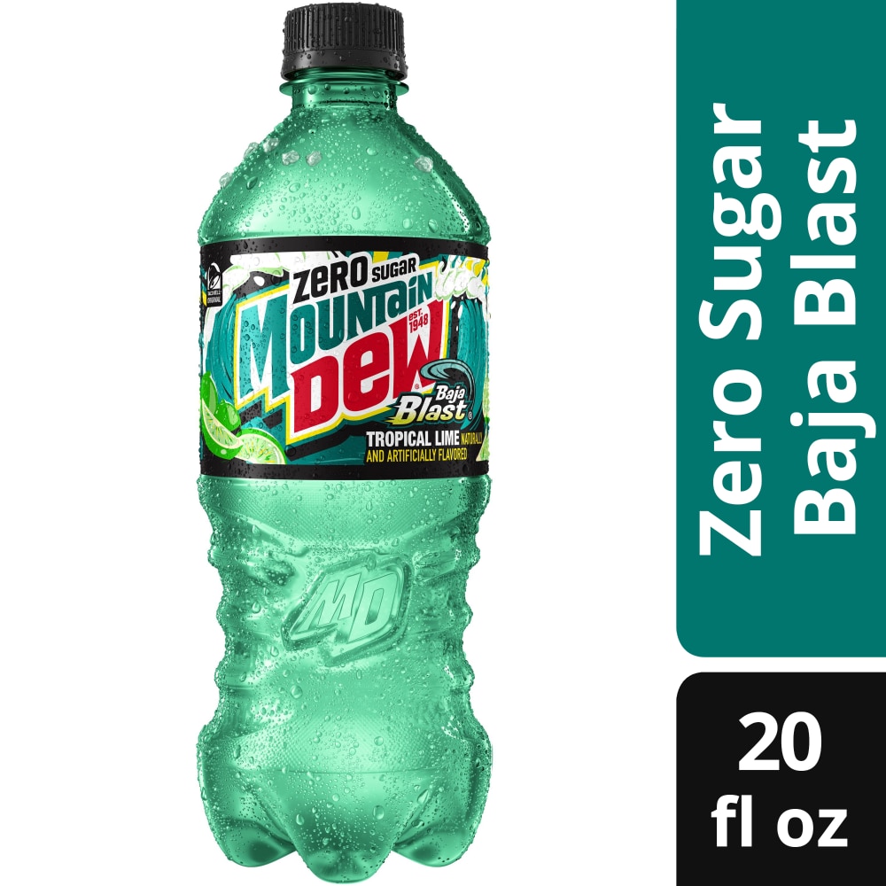 Mountain Dew® Baja Blast Zero Sugar Soda Bottle