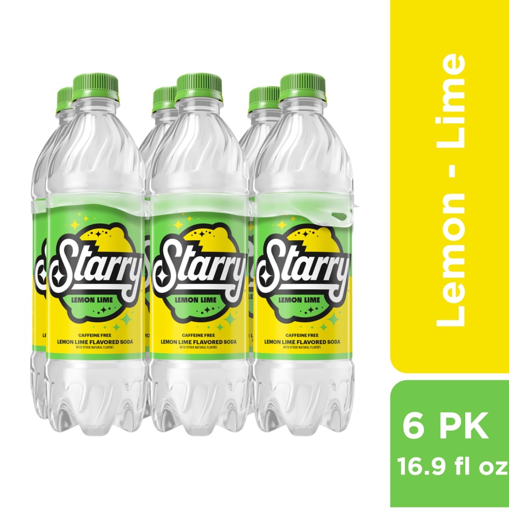 Starry™ Lemon Lime Caffeine Free Soda Bottles