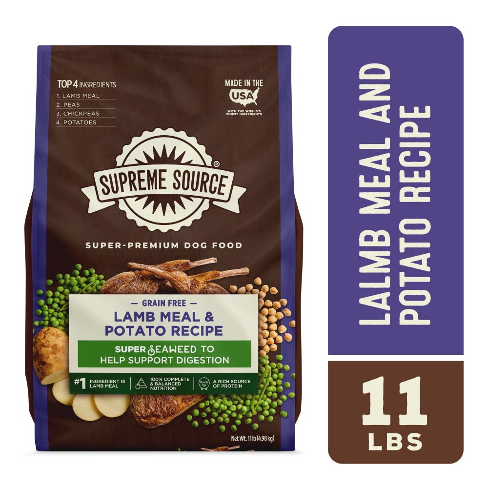 Supreme Source Grain-Free Super-Premium Lamb Meal and Potato Recipe Dog Food 11 lb