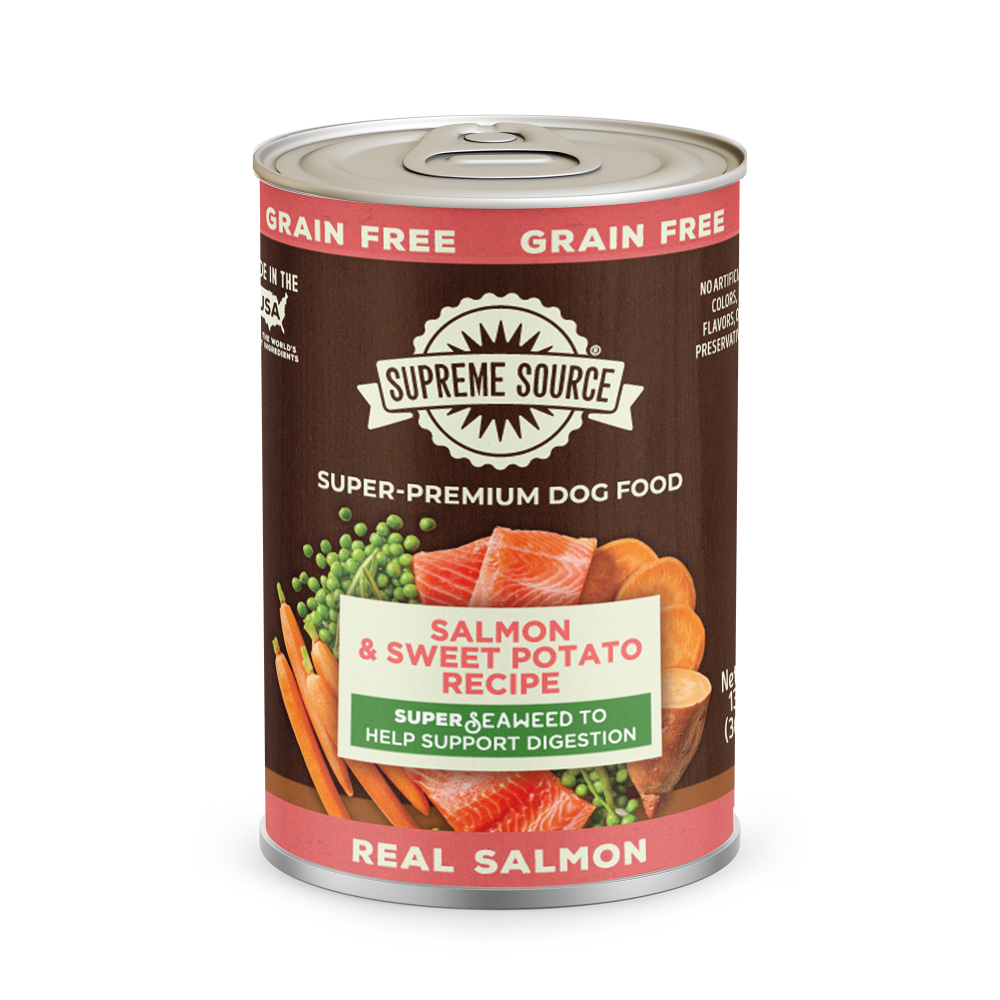 Supreme Source® Grain Free Salmon and Sweet Potato Canned Dog Food