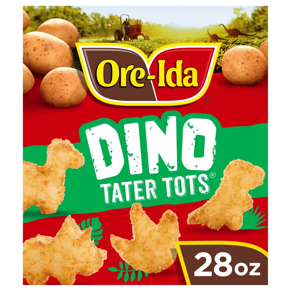 Ore-Ida Dino Shaped Seasoned Frozen Tater Tots