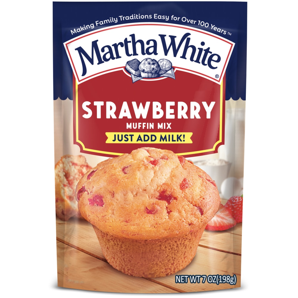 Martha White Strawberry Muffin Mix, 7 Oz Bag
