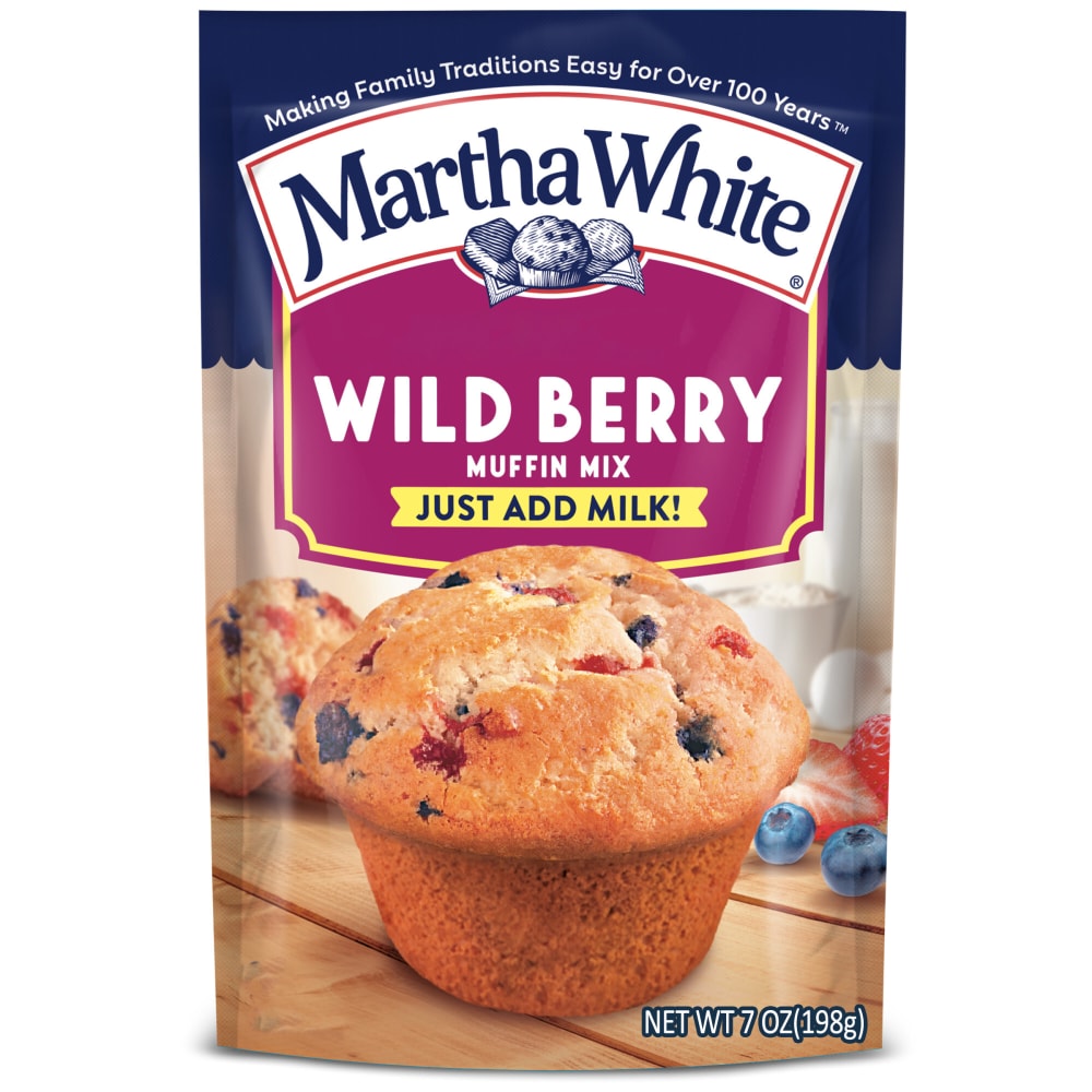 Martha White Wildberry Muffin Mix, 7 Oz Bag