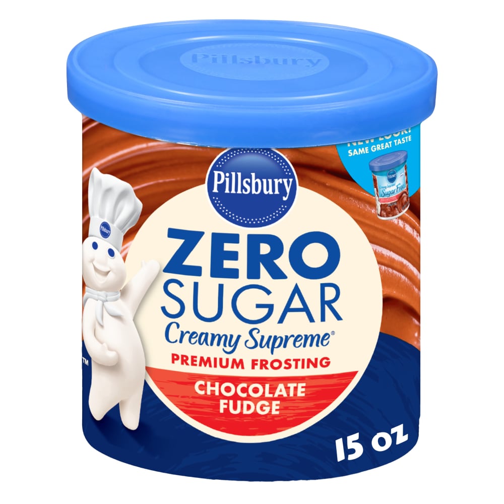 Pillsbury Zero Sugar Creamy Supreme Chocolate Fudge Flavored Premium Frosting