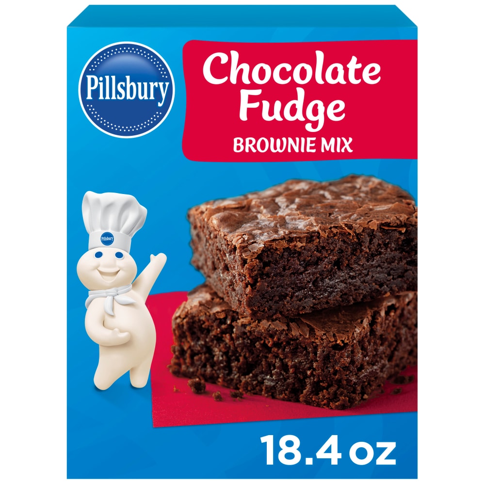 Pillsbury Chocolate Fudge Brownie Mix, 18.4 oz Box