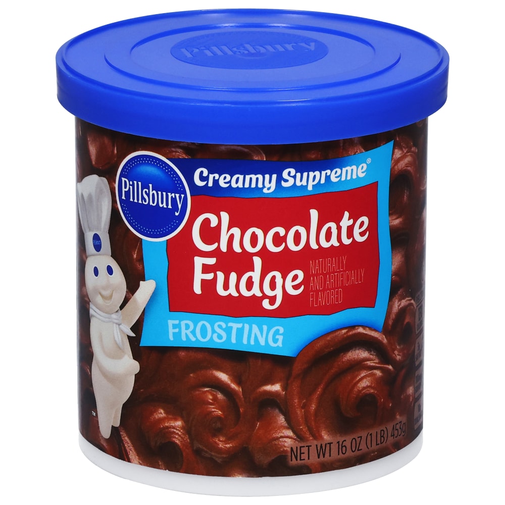 Pillsbury Creamy Supreme Chocolate Fudge Flavored Frosting, 16 oz Tub