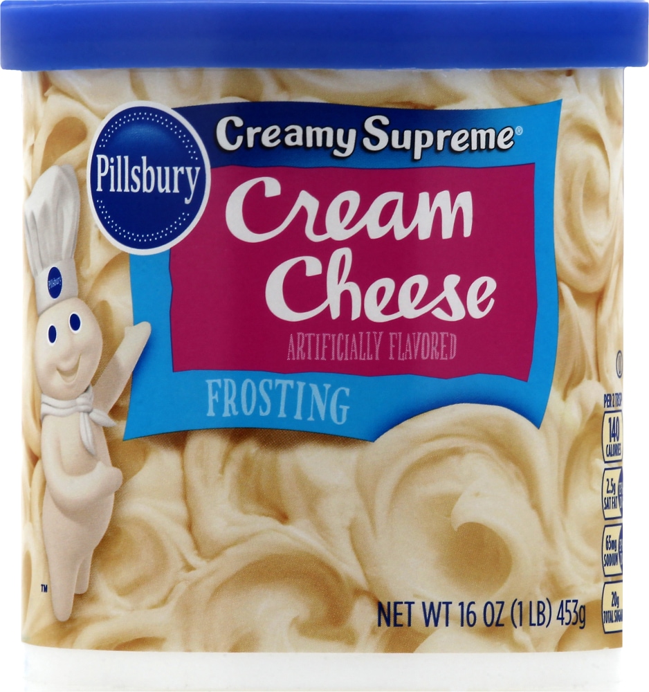 Pillsbury Creamy Supreme Cream Cheese Frosting, 16 oz Tub