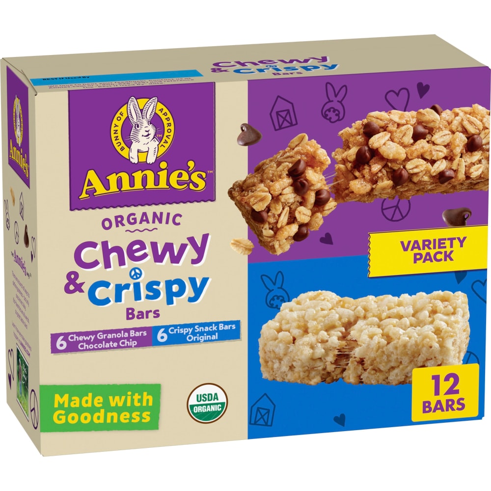 Annie’s Organic Chewy and Crispy Snack Bars Variety Pack