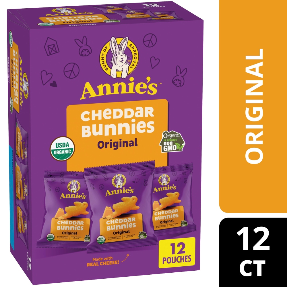 Annie’s™ Cheddar Bunnies Organic Original Cheese Crackers Multipack