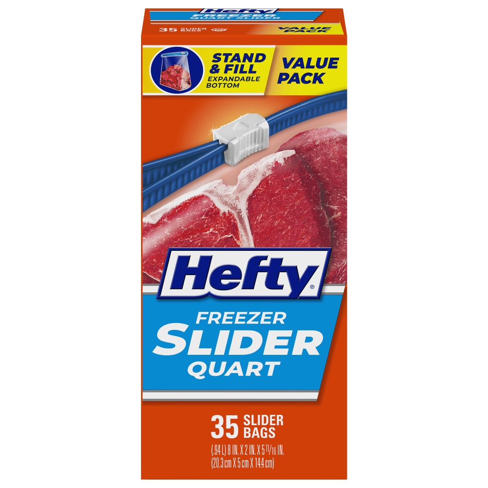 Hefty® Slider Freezer Storage Bags