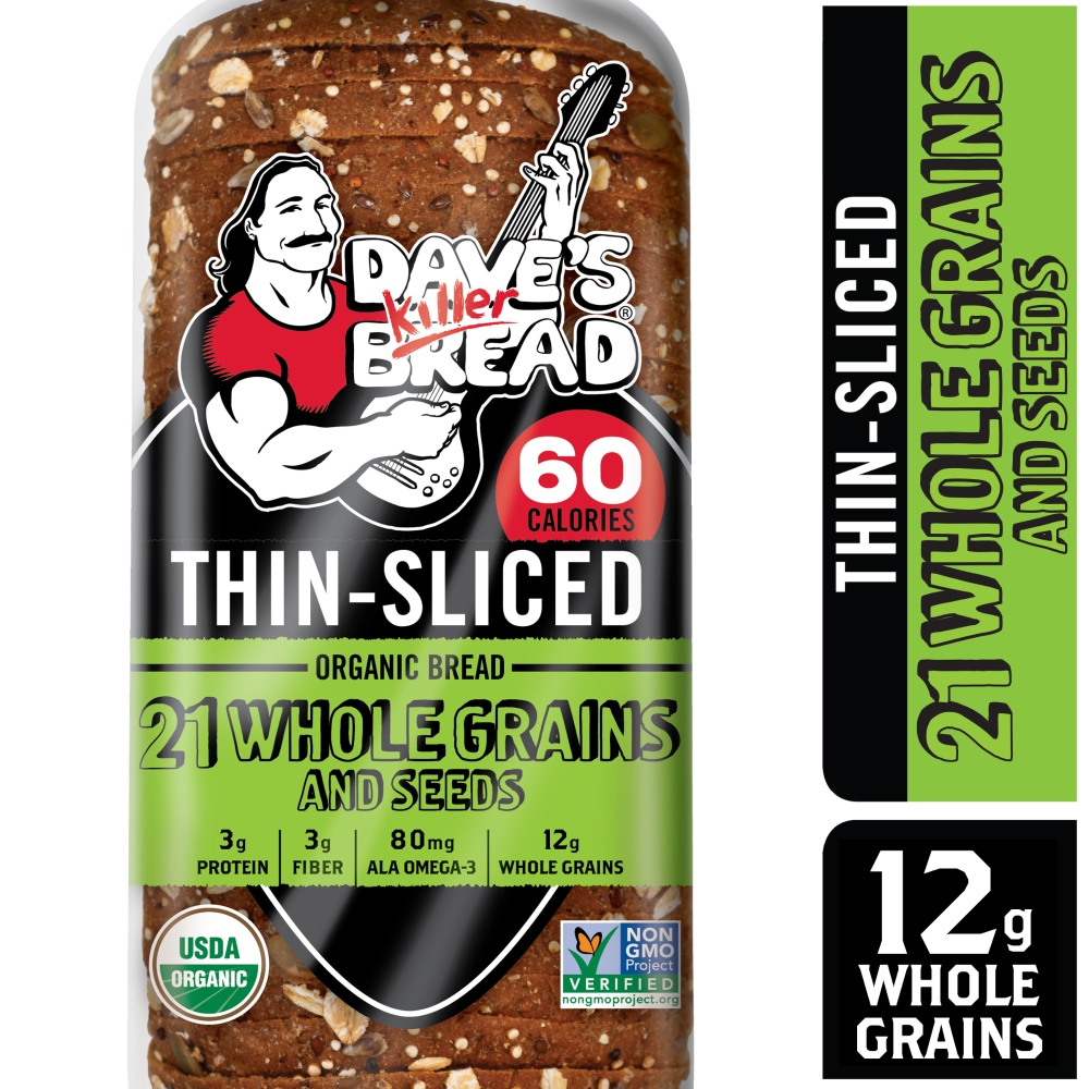 Dave’s Killer Bread 21 Whole Grains and Seeds Thin-Sliced Organic Bread, 20.5 oz