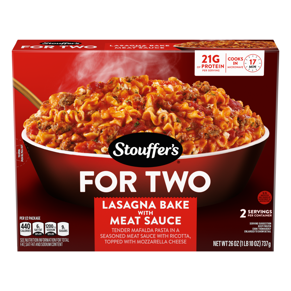 Stouffer’s For Two Lasagna Bake With Meat Sauce Frozen Entrée