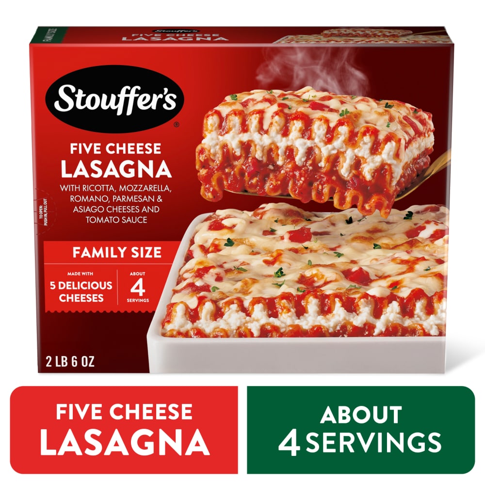 Stouffer’s Five Cheese Lasagna Frozen Meal