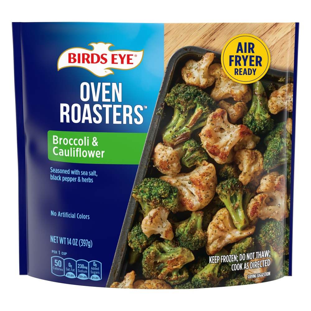 Birds Eye Oven Roasters Seasoned Broccoli and Cauliflower, Frozen Vegetables