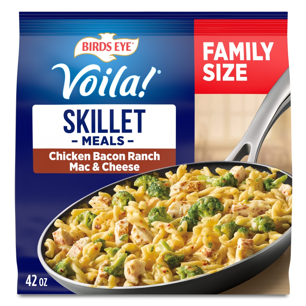 Birds Eye Voila! Chicken Bacon Ranch Mac & Cheese Family Size Frozen Skillet Meal