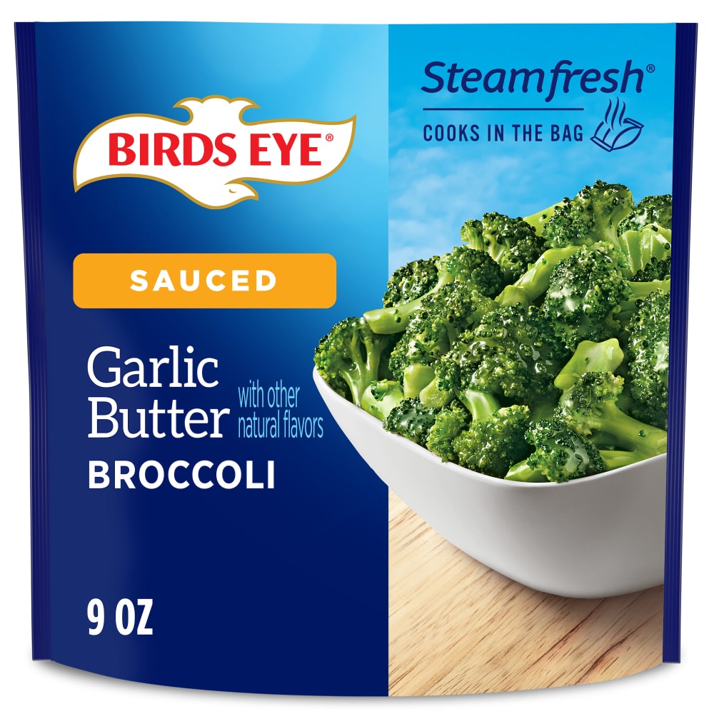 Birds Eye Steamfresh Garlic Butter Broccoli, Frozen Vegetables