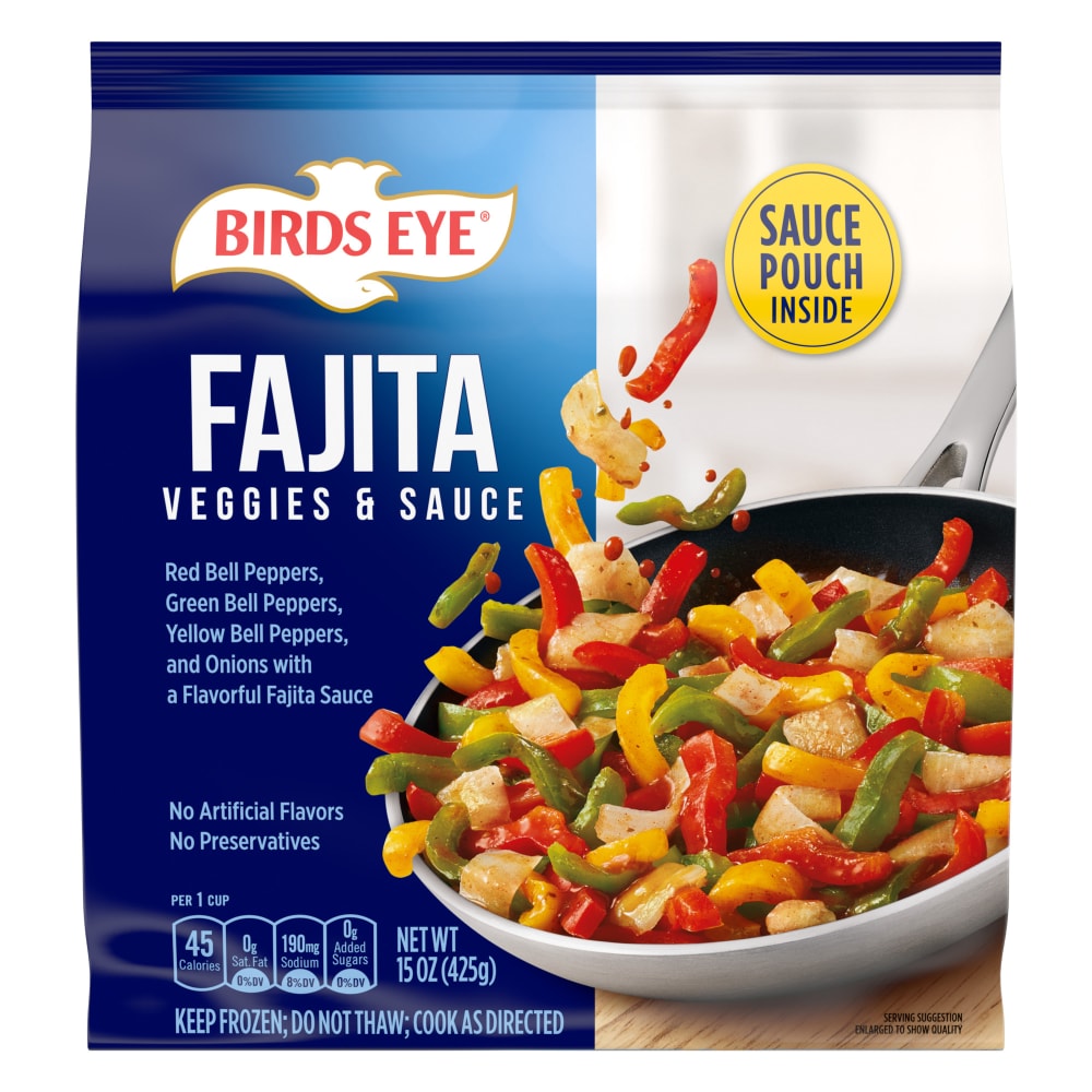 Birds Eye Fajita Veggies & Sauce, Frozen Vegetables