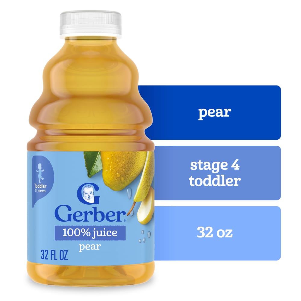 Gerber Pear Juice Fruit Juice 32 fl oz Bottle