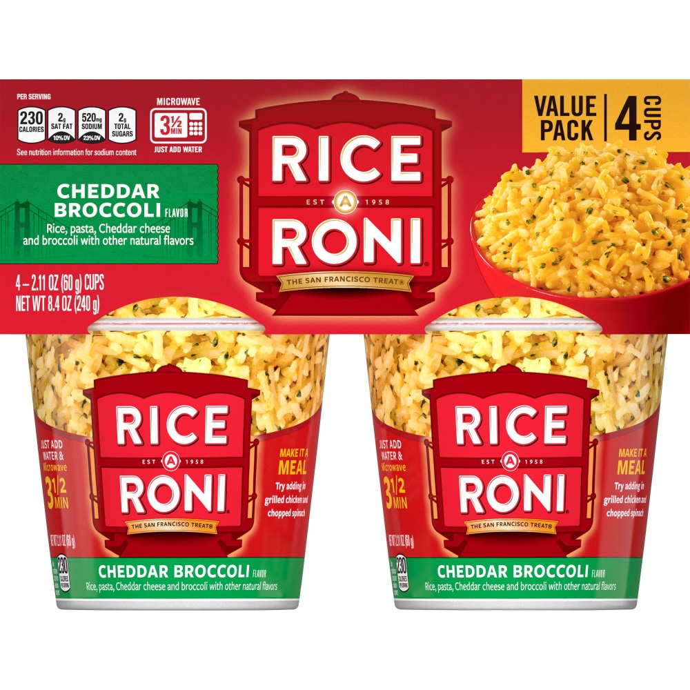 Rice-A-Roni® Cheddar Broccoli Flavor Rice Cups