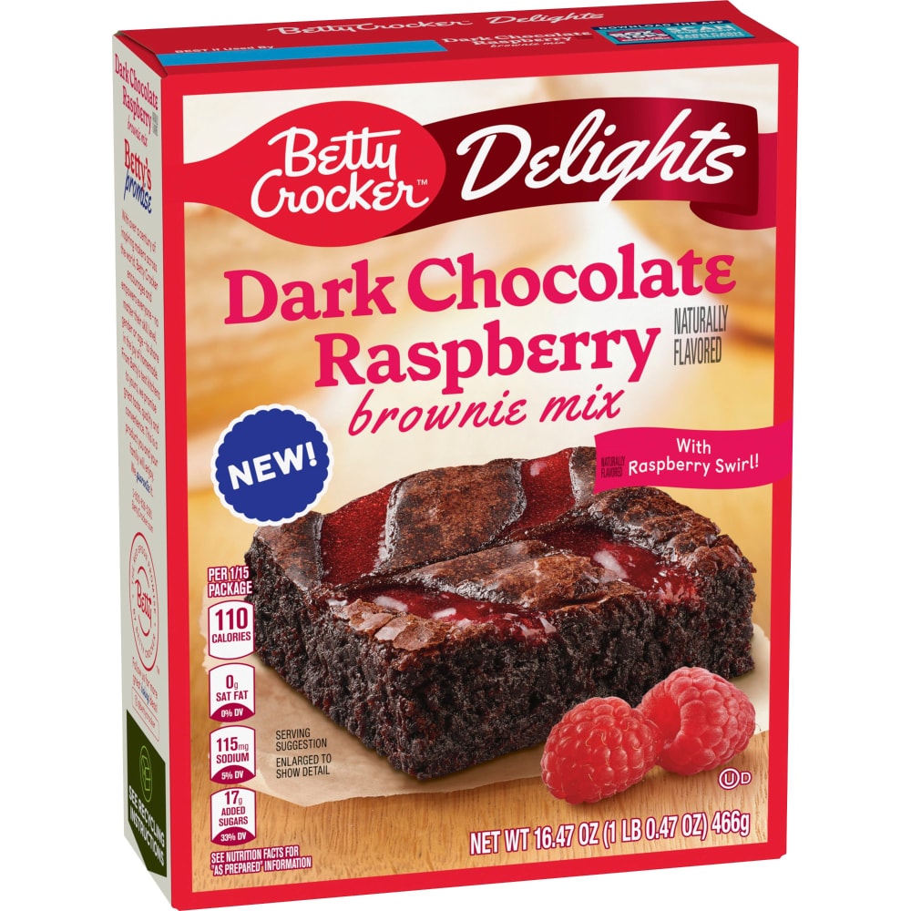 Betty Crocker™ Delights Dark Chocolate Raspberry Brownie Mix