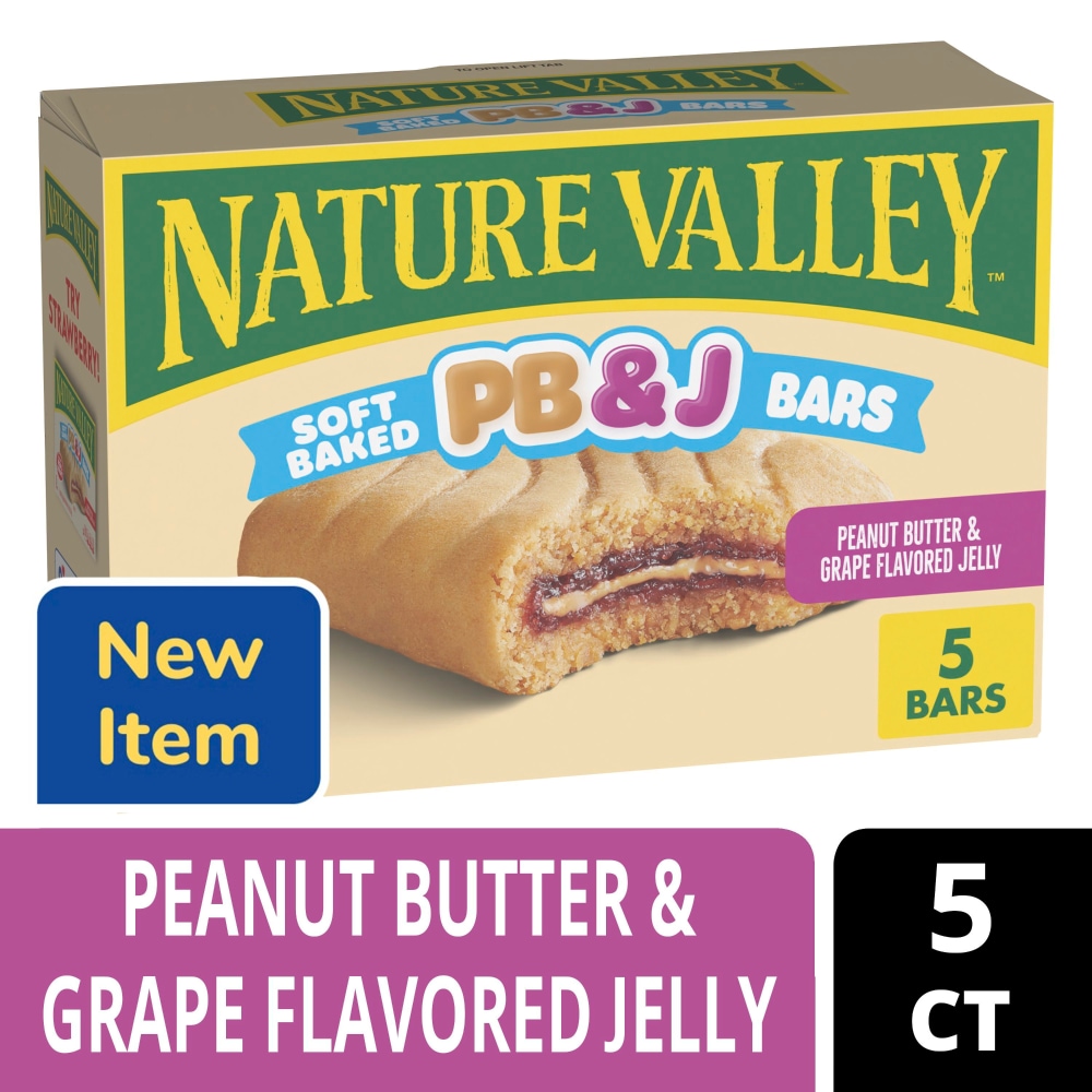 Nature Valley™ Peanut Butter and Grape Jelly Soft Baked PB and J Bars