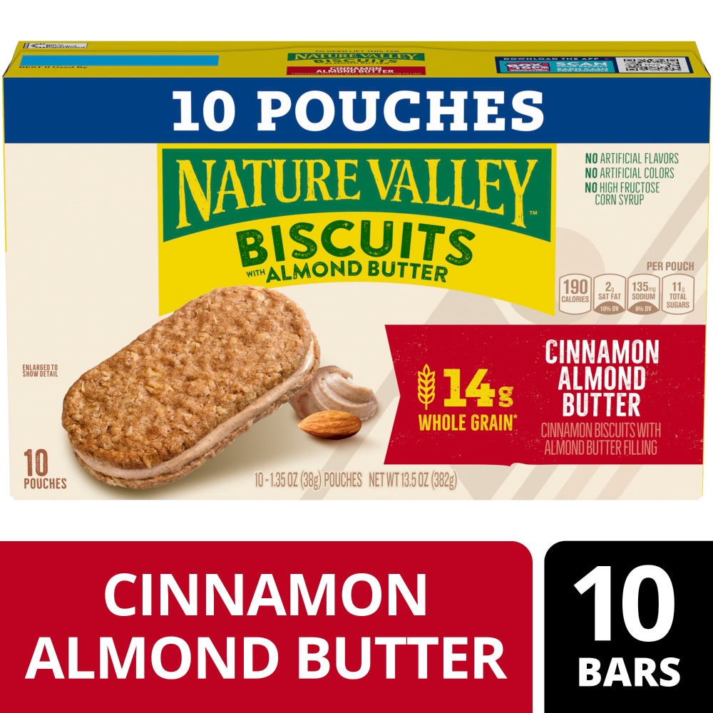 Nature Valley™ Cinnamon Almond Butter Biscuit Sandwiches Snack Bars