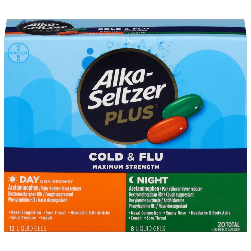 Alka-Seltzer Plus® Day & Night Cold & Flu Liquid Gels