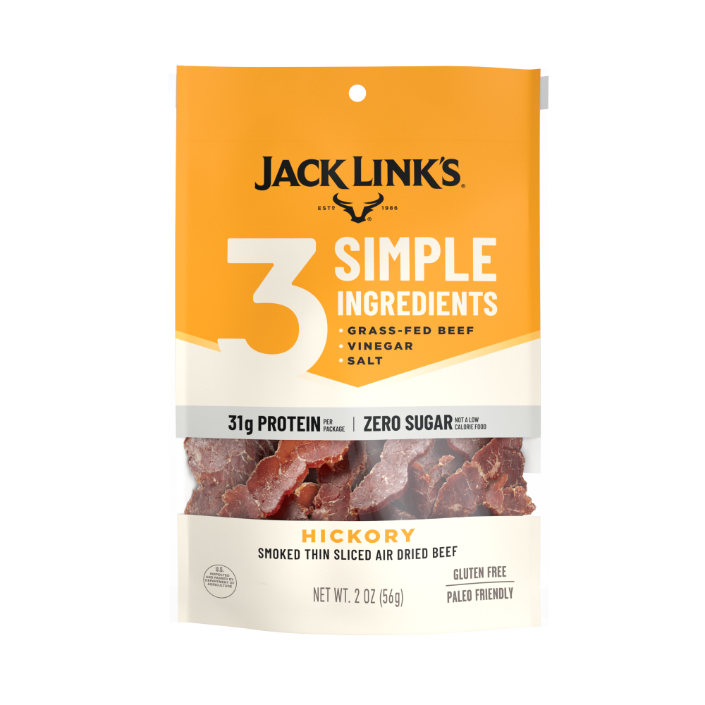 JL3 Hickory Beef Air Dried Steak Strips Jerky
