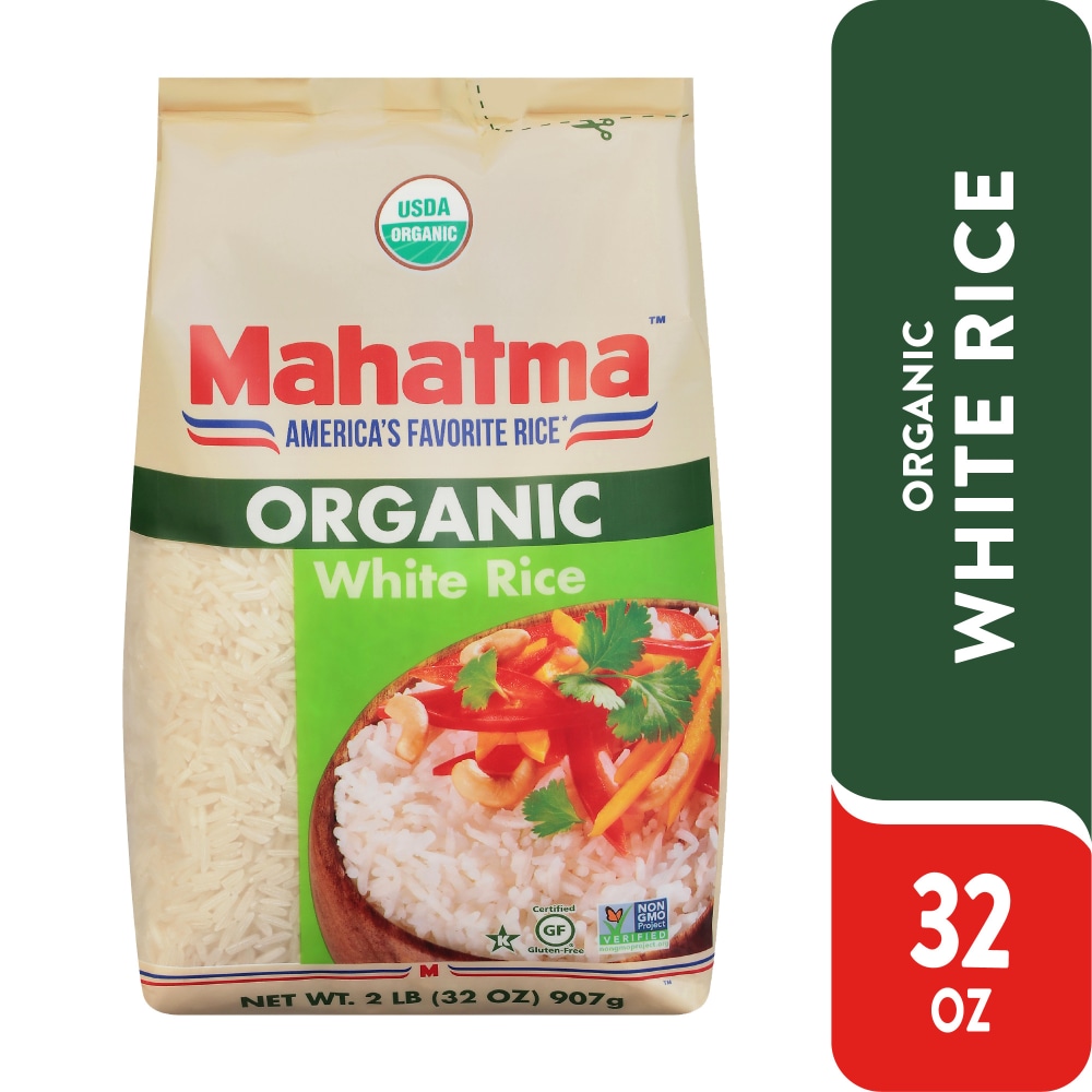 Mahatma Organic White Rice, Long Grain Rice, 32 oz (907g)