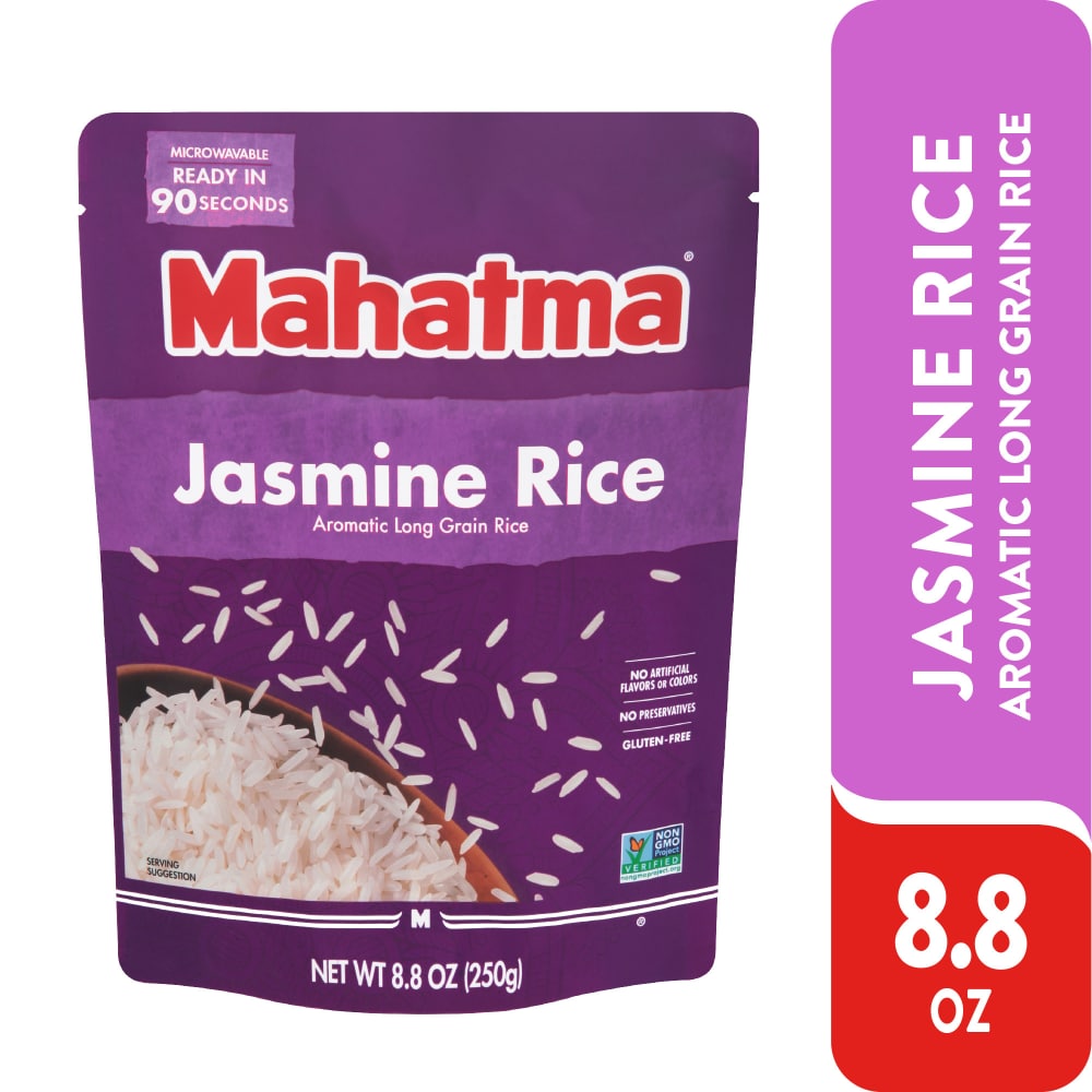 Mahatma Jasmine Rice, Ready to Heat 90 Seconds, 8.8 oz (250g)