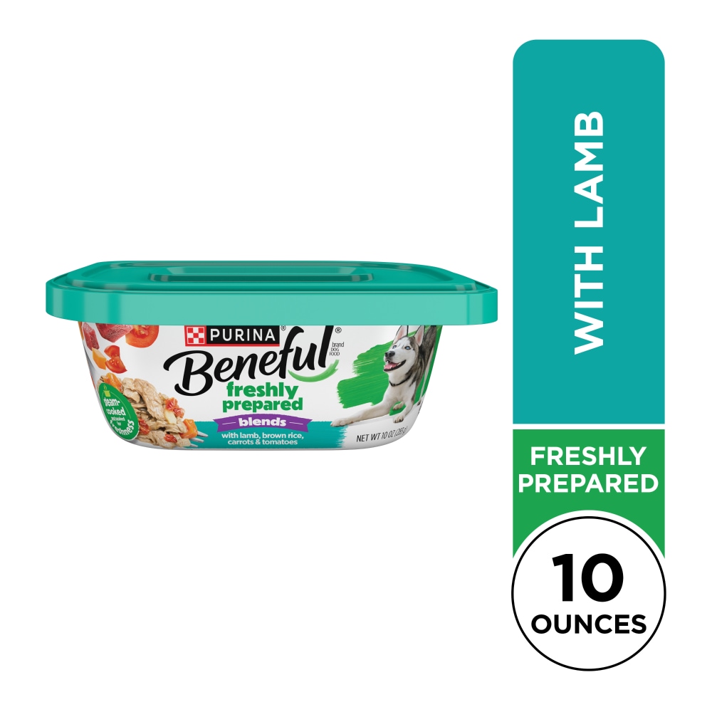 Purina Beneful Freshly Prepared Blends Wet Dog Food With Lamb, Brown Rice, Carrots and Tomatoes