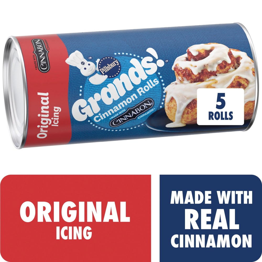 Pillsbury™ Grands!™ Cinnabon® Cinnamon and Original Icing Cinnamon Rolls