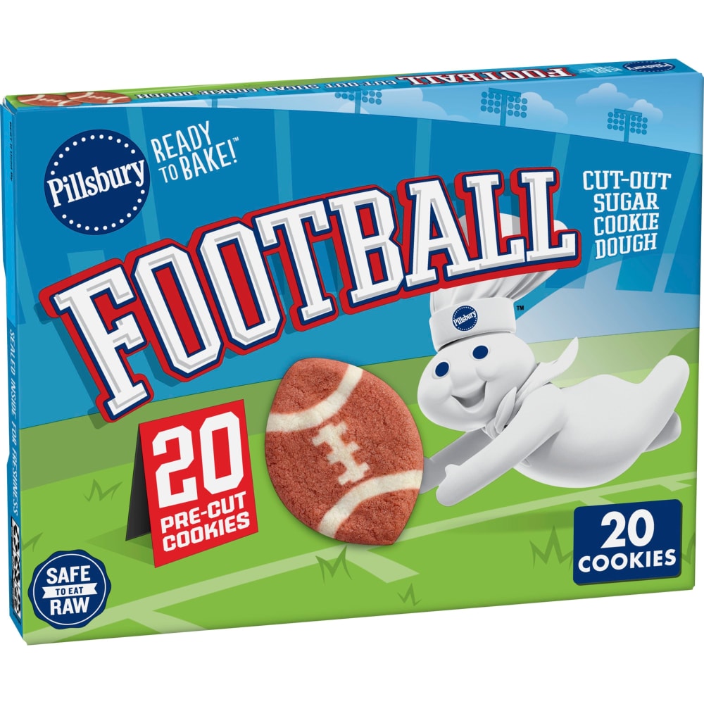 Pillsbury™ Ready to Bake! Football Cut-Out Sugar Cookie Dough
