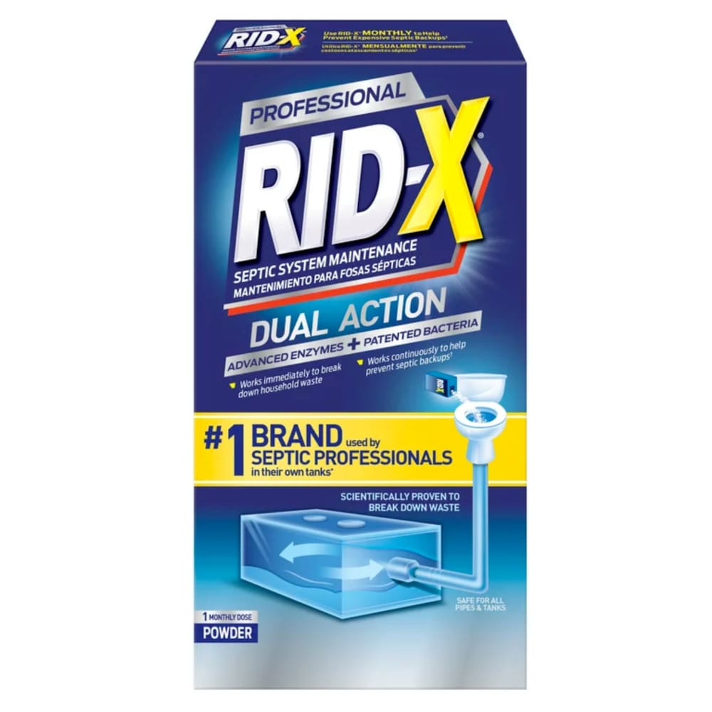 Rid-X Professional Septic System Maintenance – 1 Dose Powder – 9.8 oz